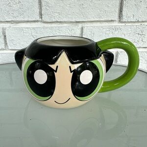 The Powerpuff Girls Buttercup 3DFigural Head Cartoon Network 20oz Coffee Mug Cup